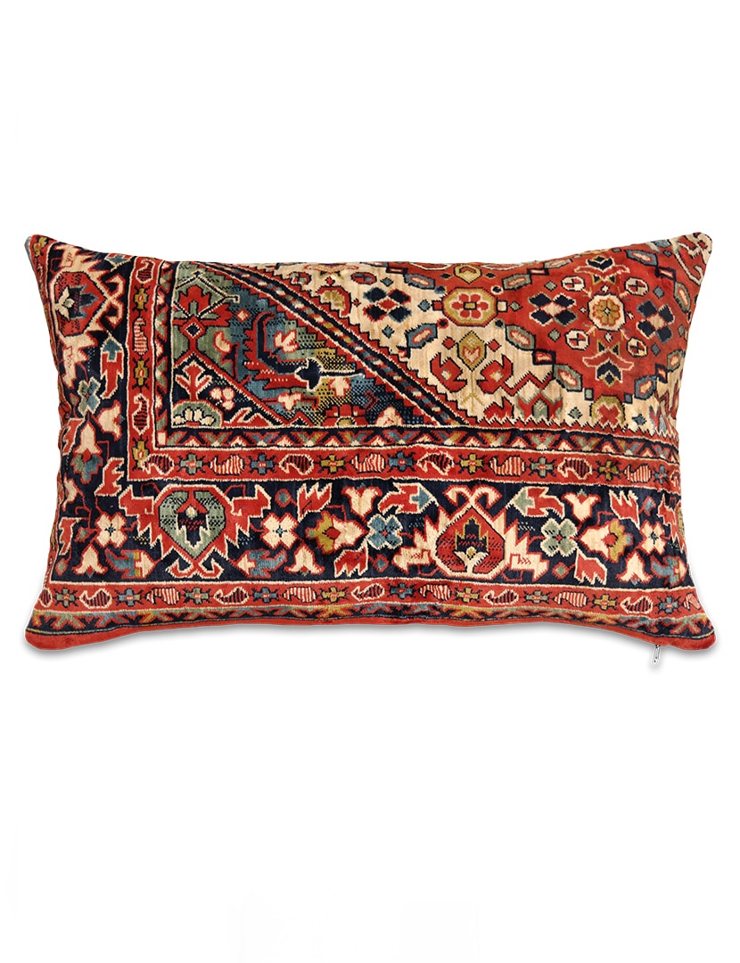 Mokett díszpárna huzat 65 x 40 cm - KP1075-diszparna-huzat-regi-mokett-anyagbol-a