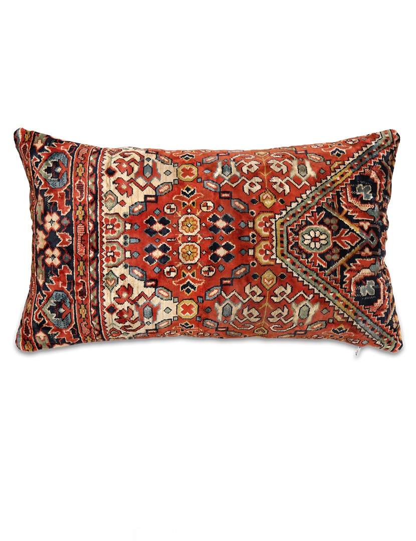 Mokett díszpárna huzat 65 x 39 cm - KP1077-diszparna-huzat-regi-mokett-anyagbol-a