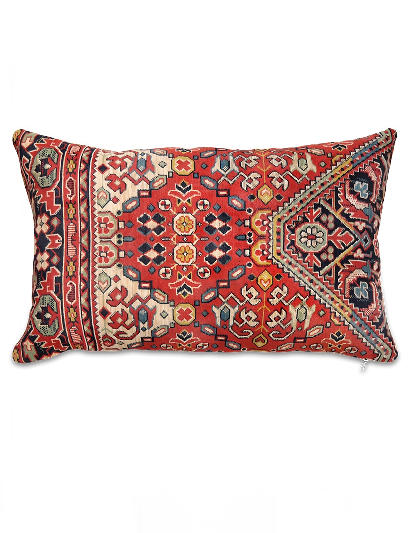 Mokett díszpárna huzat 63 x 41 cm - KP1081-diszparna-huzat-regi-mokett-anyagbol-a