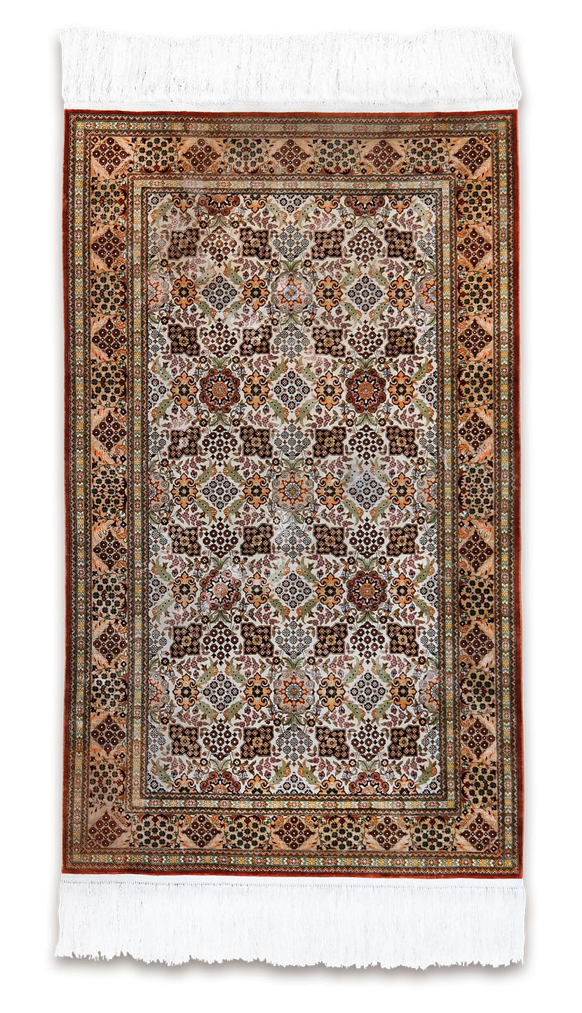 Különleges finomságú Kínai selyem szőnyeg 156 x 93 cm - KR2032-kulonlegesen-finom-csomozasu-selyem-szonyeg-kinabol-aa