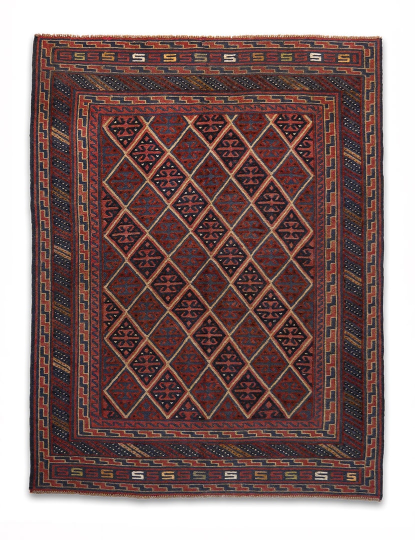 Musvani szőnyeg 191 x 147 cm - SMW-1517-mushvani-kezi-csomozasu-es-szovesu-gyapju-szonyeg-pakisztanbol-a