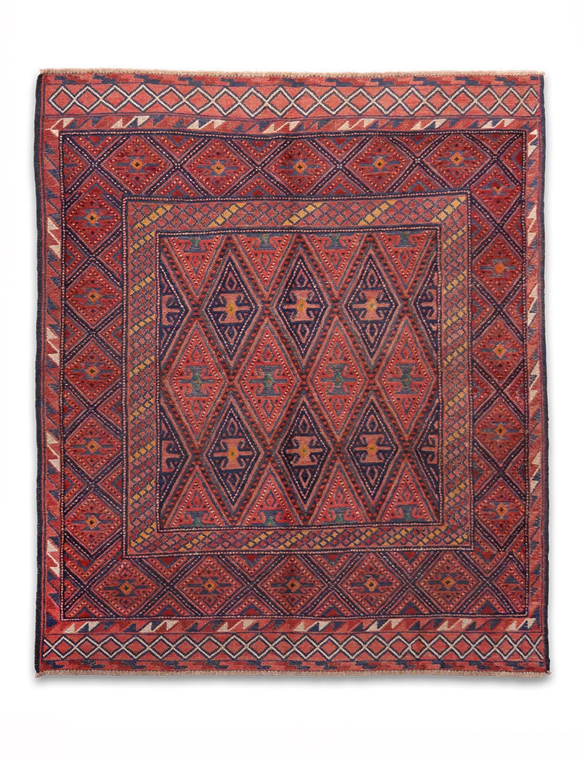 Musvani szőnyeg 185 x 153 cm - SMW-1518-mushvani-kezi-csomozasu-es-szovesu-gyapju-szonyeg-pakisztanbol-a