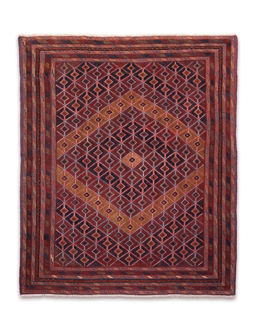 Musvani szőnyeg 192 x 159 cm - SMW-1519-musvani-kezi-szovesu-es-csomozasu-gyapju-szonyeg-pakisztanbol-a