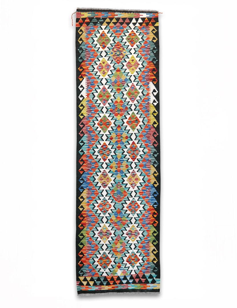 Kilim szövött futószőnyeg 245 x 75 cm - SPM30-1929-maimana-kilim-kezi-szovesu-gyapju-futoszonyeg-pakisztanbol-a