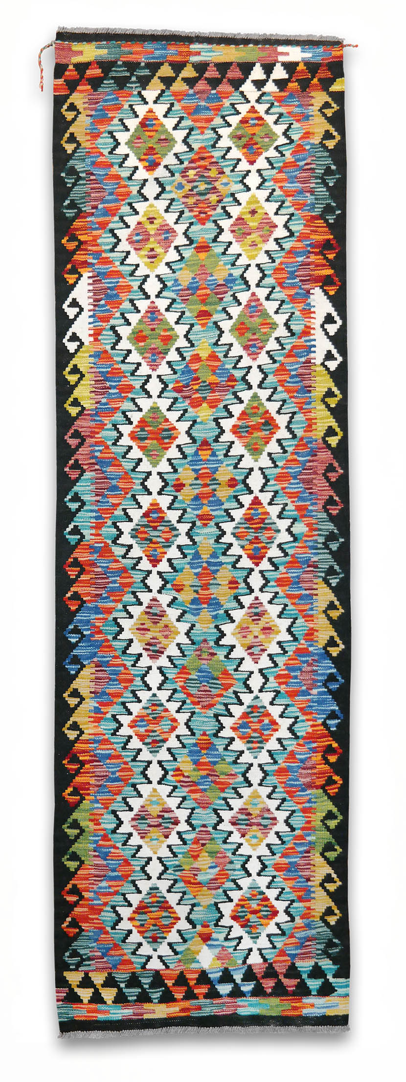 Kilim szövött futószőnyeg 245 x 75 cm - SPM30-1929-maimana-kilim-kezi-szovesu-gyapju-futoszonyeg-pakisztanbol-aa