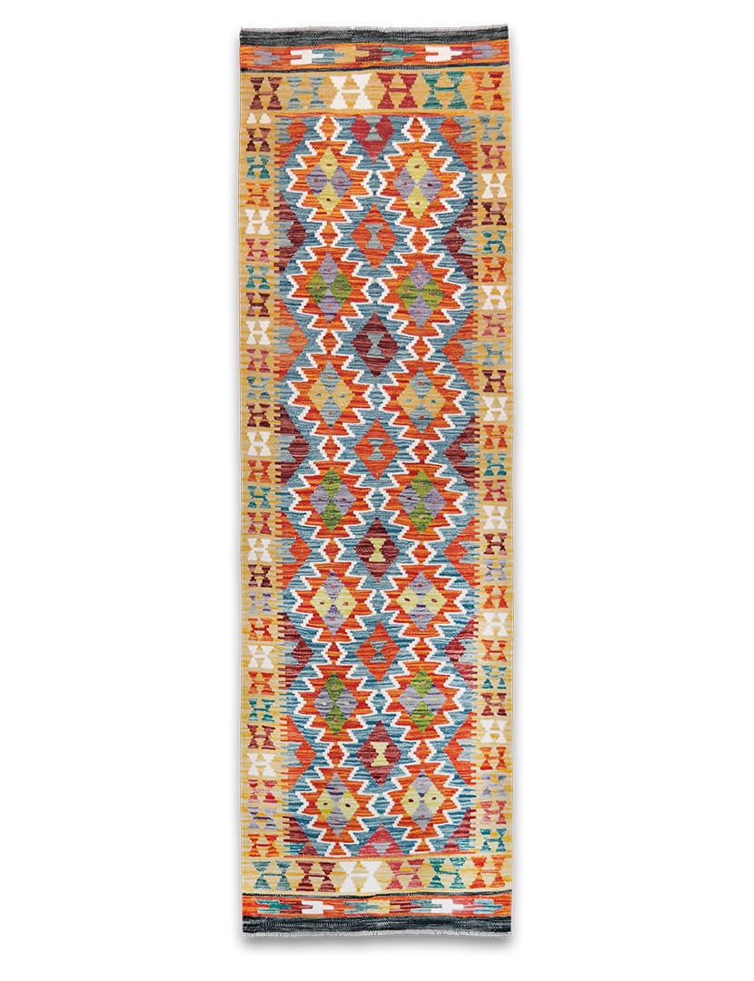 Kilim szövött futószőnyeg 247 x 78 cm - SPM30-1932-maimana-kilim-kezi-szovesu-gyapju-futoszonyeg-pakisztanbol-a