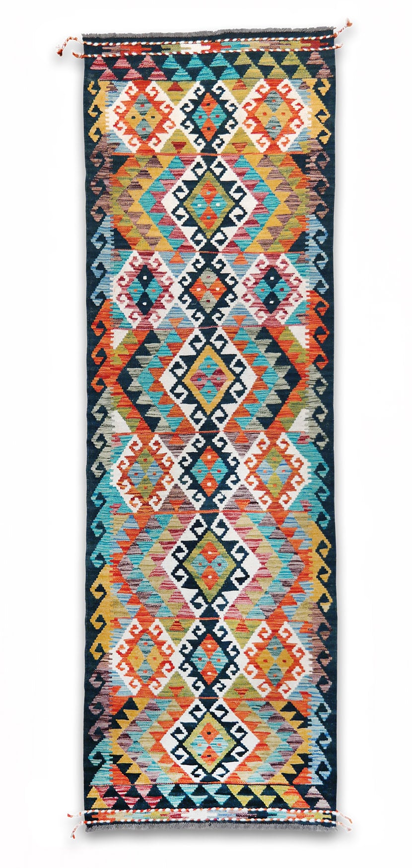Kilim szövött futószőnyeg 248 x 83 cm - SPM30-1943-maimana-kilim-kezi-szovesu-gyapju-futoszonyeg-pakisztanbol-aa