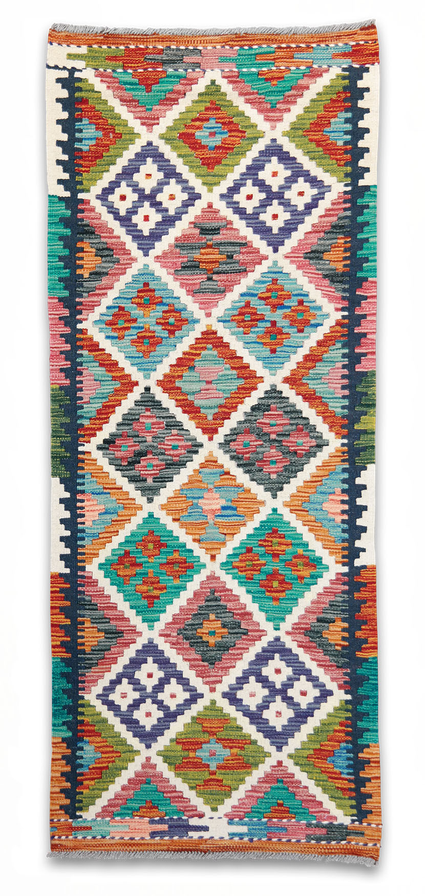 Kilim szövött futószőnyeg 151 x 64 cm - SPM30-1966-maimana-kilim-kezi-szovesu-gyapju-futoszonyeg-pakisztanbol-aa