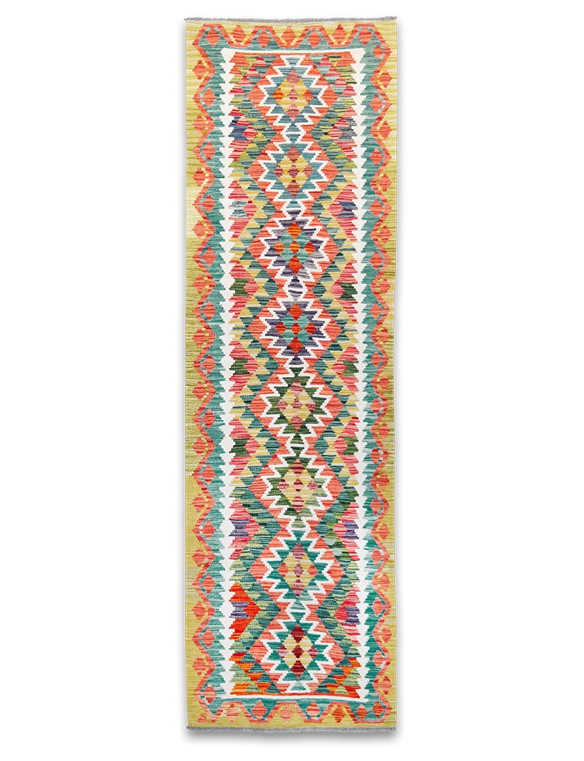 Kilim futószőnyeg 249 x 77 cm - SPM30-1934-maimana-kilim-kezi-szovesu-gyapju-futoszonyeg-pakisztanbol-a