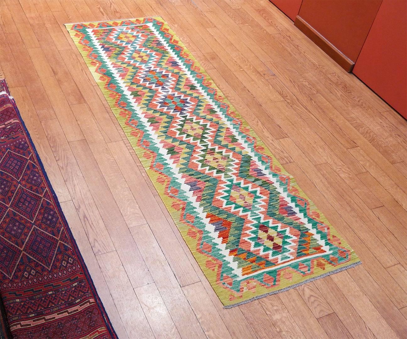 Kilim futószőnyeg 249 x 77 cm - SPM30-1934-maimana-kilim-kezi-szovesu-gyapju-futoszonyeg-pakisztanbol-b