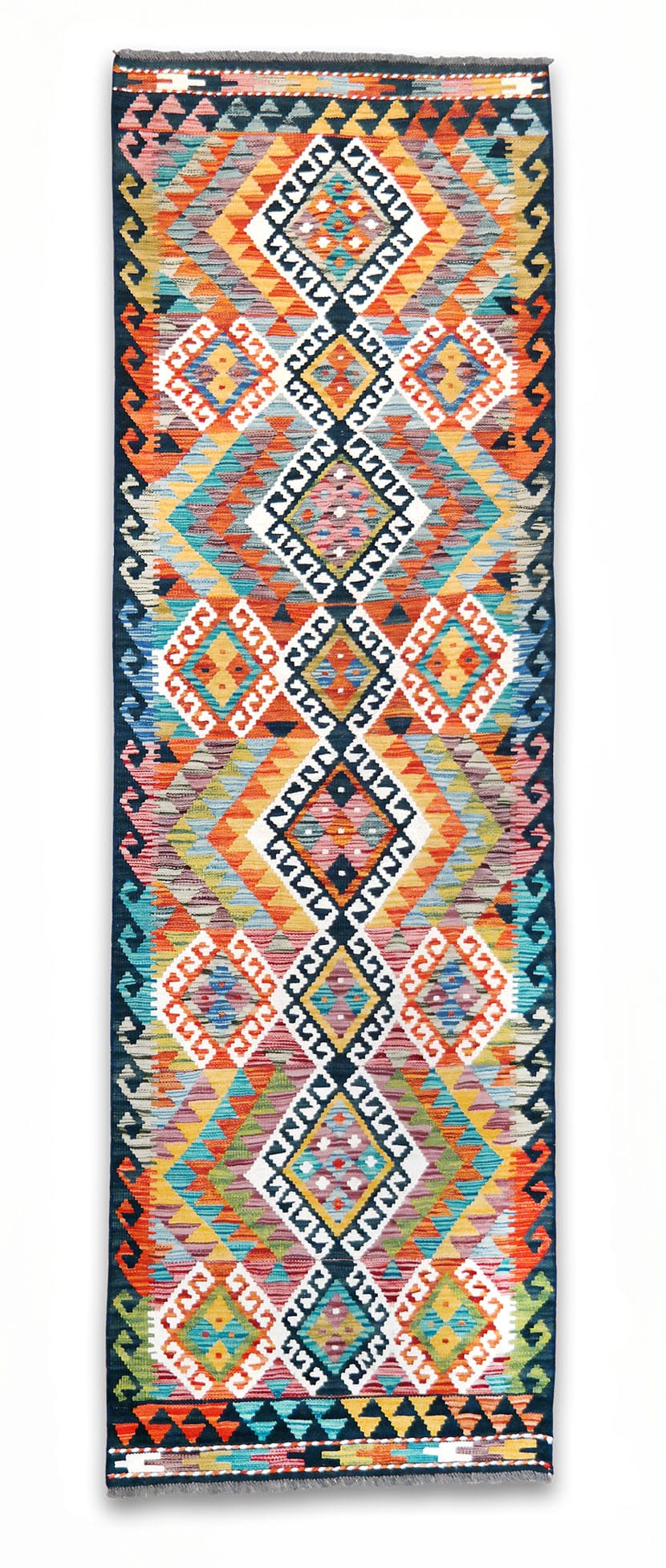 Kilim futószőnyeg 247 x 80 cm - SPM30-1941-maimana-kilim-kezi-szovesu-gyapju-futoszonyeg-pakisztanbol-aa