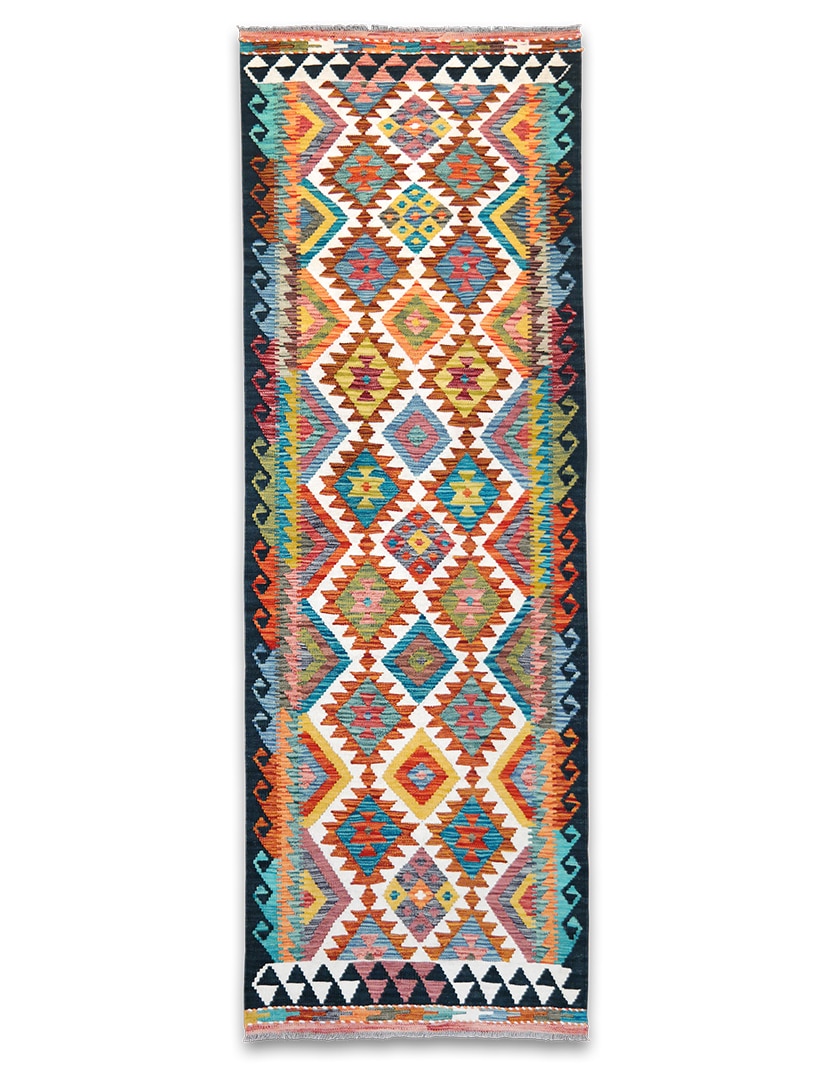 Kilim futószőnyeg 249 x 86 cm - SPM30-1944-maimana-kilim-kezi-szovesu-gyapju-futoszonyeg-pakisztanbol-a