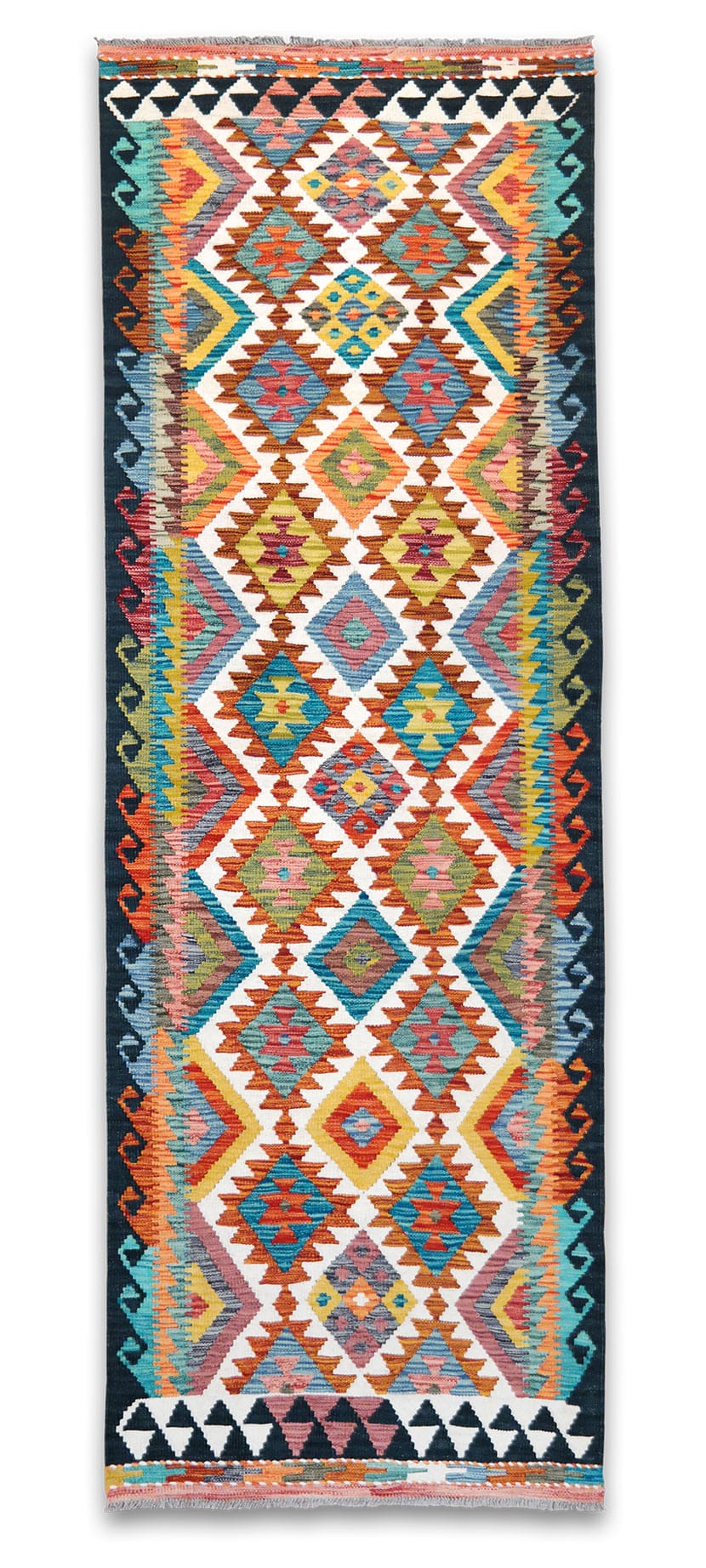 Kilim futószőnyeg 249 x 86 cm - SPM30-1944-maimana-kilim-kezi-szovesu-gyapju-futoszonyeg-pakisztanbol-aa