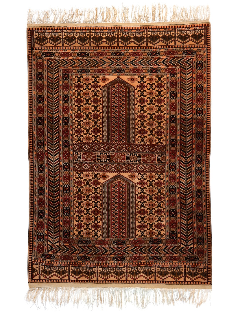 Engsi afgán szőnyeg 185 x 131 cm - EB-006-regi-ersari-gyapju-szonyeg-afganisztanbol-a