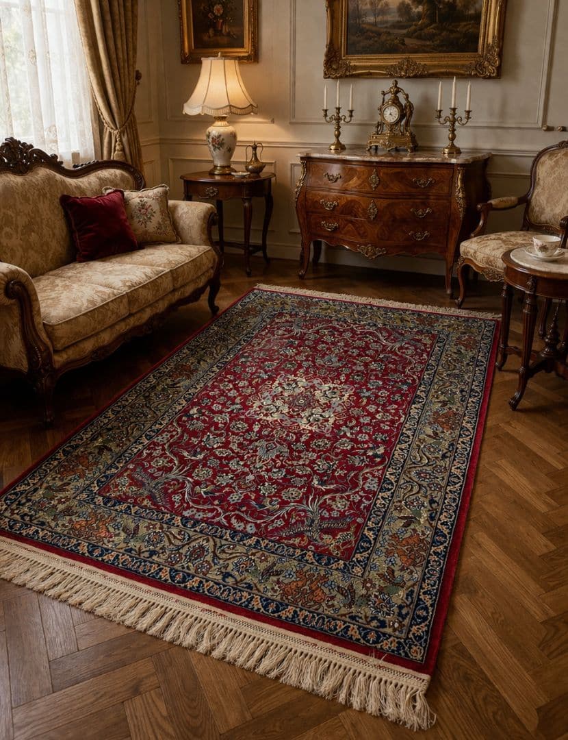 Isfahan iráni szőnyeg 168 x 105 cm - EB-010-Isfahan-irani-szonyeg.a