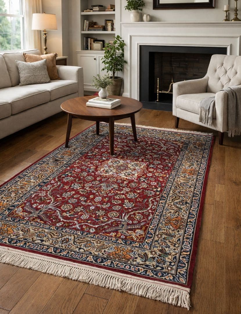 Isfahan iráni szőnyeg 168 x 105 cm - EB-010-Isfahan-irani-szonyeg.b