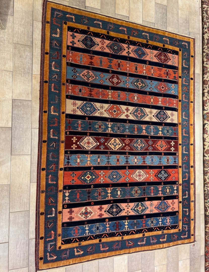 Loribaft iráni szőnyeg 246 x 178 cm - ENB-004-Loribaft-irani-szonyeg.b