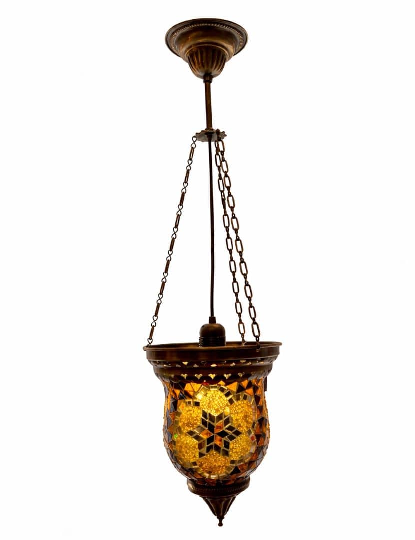 Barna török függőlámpa