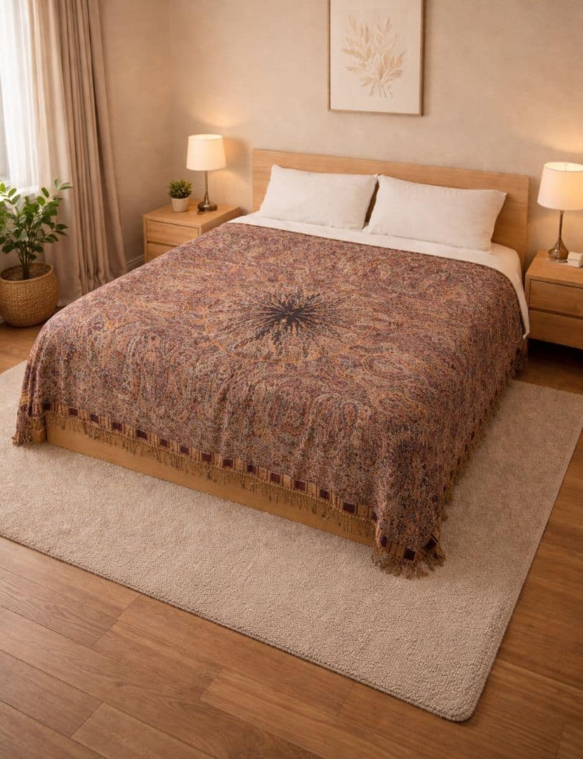 Gyapjú ágytakaró 250 x 220 cm