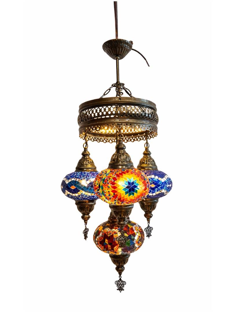 Mennyezeti csillár 4 függesztett lámpatesttel